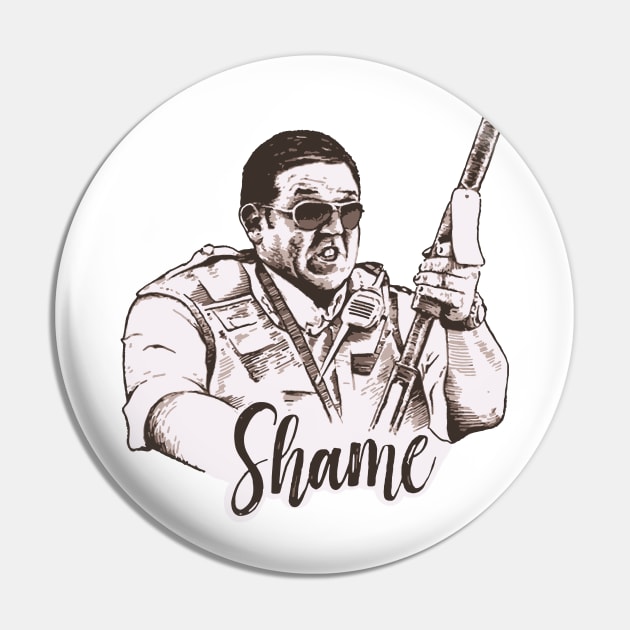 Hott Fuzz - Shame Pin by TheAnchovyman