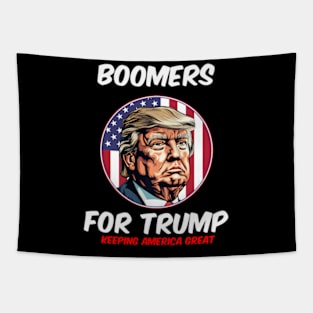 Boomers For Trump Keeg America President 2024 Tapestry