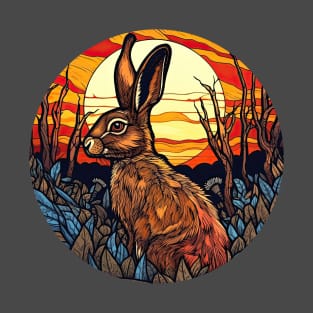 Autumn Sunset Rabbit T-Shirt