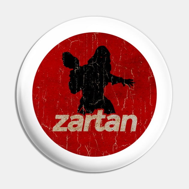 Zartan - simple red circle vintage Pin by G-THE BOX