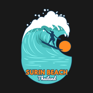 Surin Beach Thailand surf girl T-Shirt