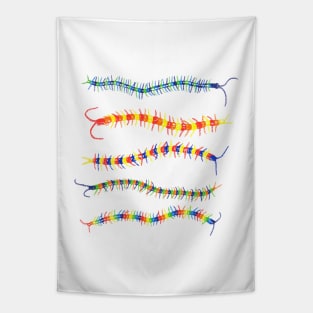 Colorwheel Centipede Tapestry