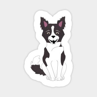 Happy Border Collie Magnet