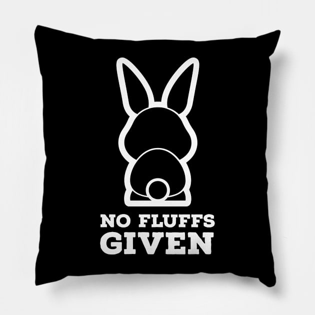 No Fluffs Given Pillow by Suzhi Q