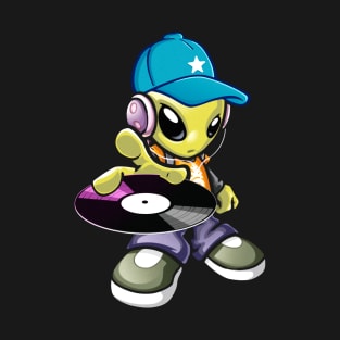 Badass Baby Alien Dj T-Shirt