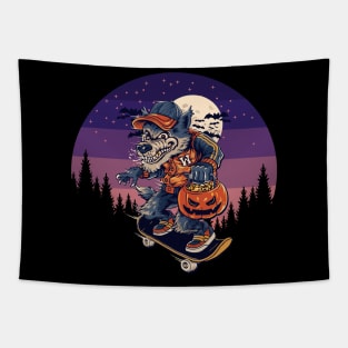 wolf skater Tapestry