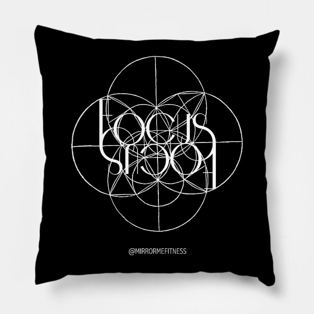 FOCUS | White Ink Pillow by MirrorMeFitness