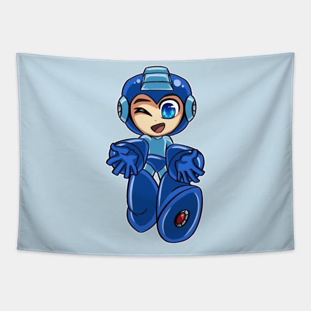 Chibi Megaman Tapestry by LegoNinjaBilbo