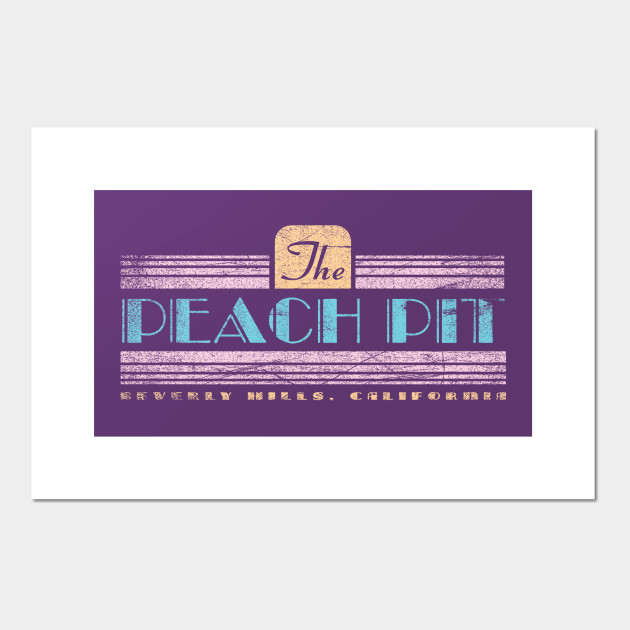 The Peach Pit Beverly Hills Affiche Et Impression D Art Teepublic Fr