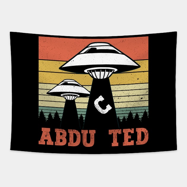 Abducted  - Ufo Alien Conspiracy Tapestry by Anassein.os