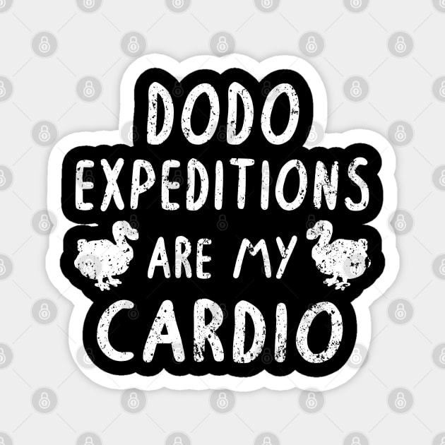 Be a Dodo Expedition Cardio Retro Vintage Bird Magnet by FindYourFavouriteDesign