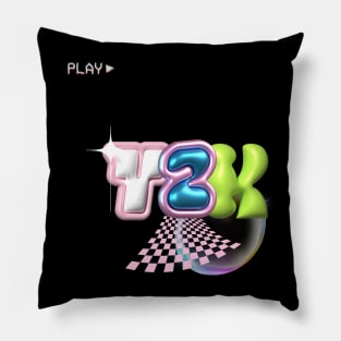 Y2K Aesthetic 00s Retro Throwback Vibes Pillow