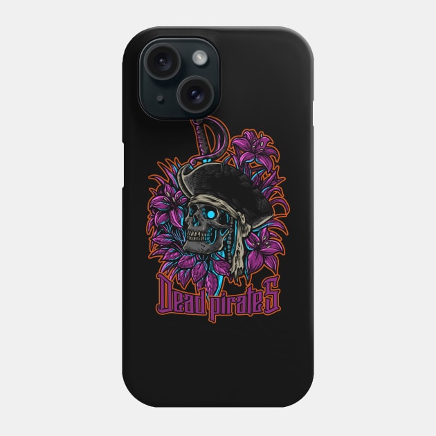 Dead Pirates Phone Case by phsycartwork