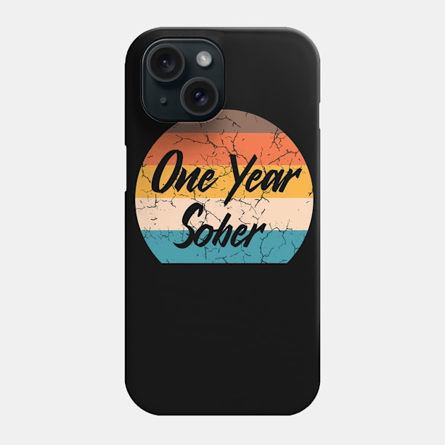 One Year Sober Phone Case by RobomShop