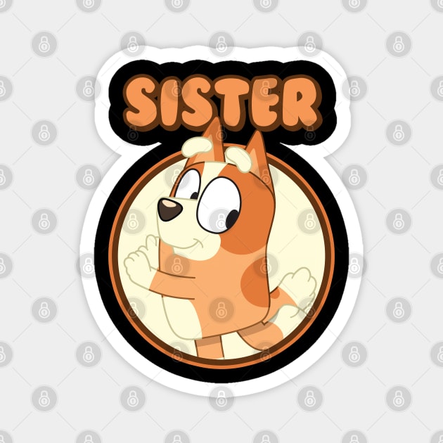 Sister Dance Magnet by Holy Beans