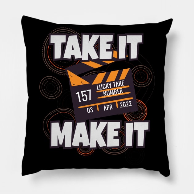 Filmmaker Gift Idea Pillow by Foxxy Merch