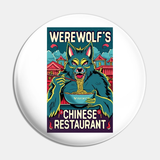 Werewolf's Chinese Restaurant - Design 3 Pin by Joe Neckbone's Hangout