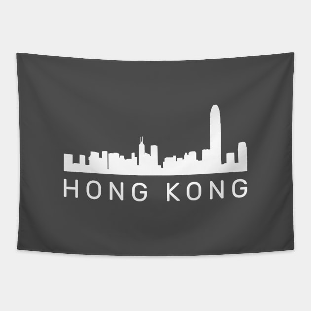 Hong Kong Gift HK Skyline Gift Tapestry by Tracy