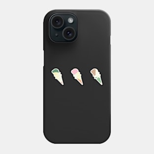 abstract pattern ice cream corolful Phone Case