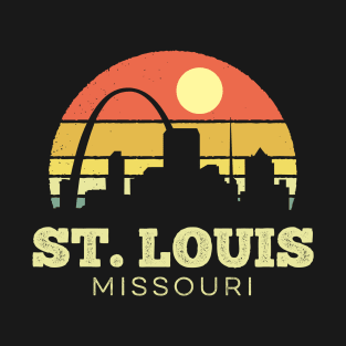 St Louis Missouri Vintage Sunset T-Shirt