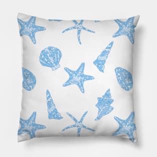 Underwater pattern #5 blue Pillow