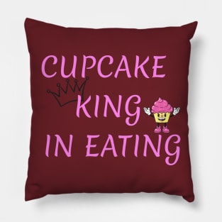 Cupcake king in eating Pillow