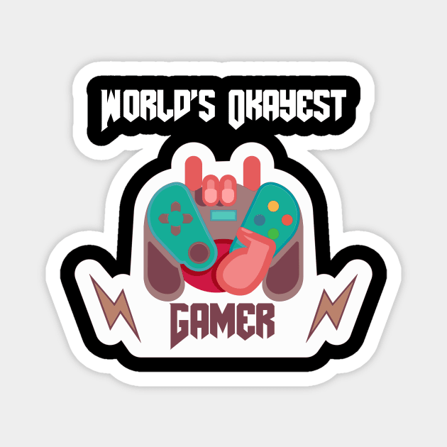 World's Okayest Gamer Magnet by rjstyle7