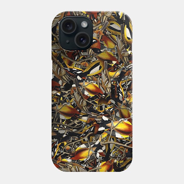 Twig Birdy Nature Floral Pattern Phone Case by Mr Bushido