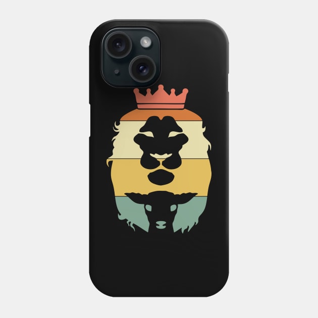 Christian Apparel Clothing Gifts - Lion Lamb Phone Case by AmericasPeasant