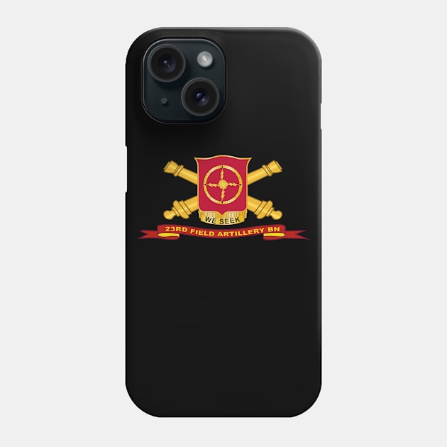 23rd Field Artillery Battalion w Br - Ribbon Phone Case by twix123844