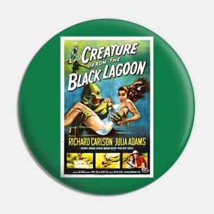 Vintage Movie - Creature From The Black Lagoon poster Pin