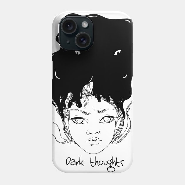 Dark thoughts Phone Case by YuliiaLestes