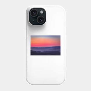 Sunset and mountains Phone Case