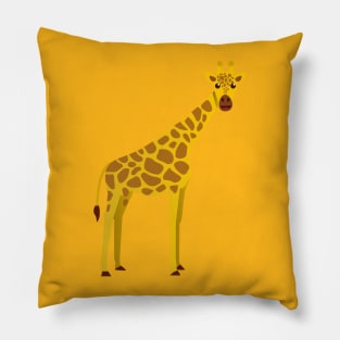 Giraffe - Simple Vector Illustration Pillow