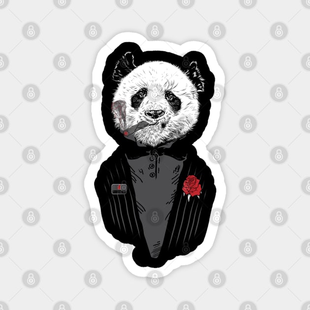 D panda godfather Magnet by Pradeep Chauhan