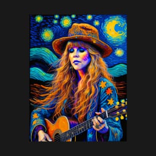 Stevie in Starry night T-Shirt