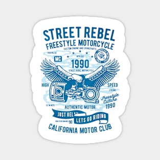 Street Rebel Motorcycle Magnet