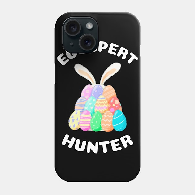 Eggspert Hunter Easter Egg Pile Phone Case by Mothtopia