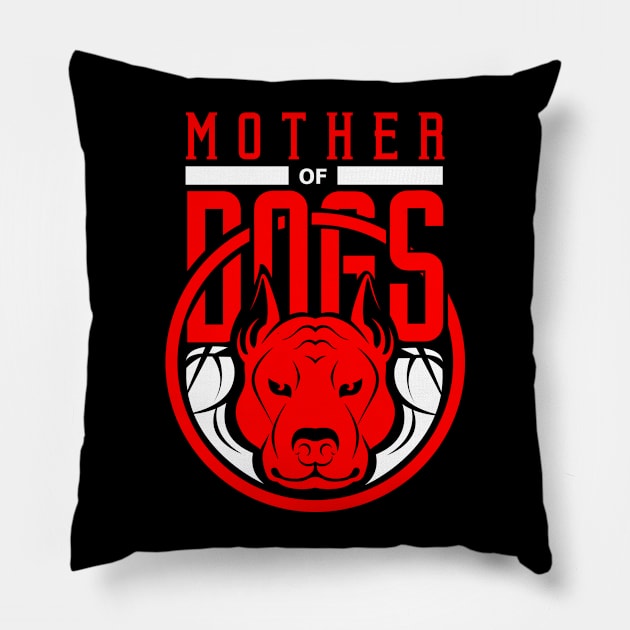 'Mother Of Dogs' Pretty Dog Mom Gift Pillow by ourwackyhome