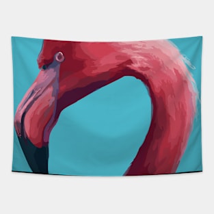 Flamingo Head Tapestry