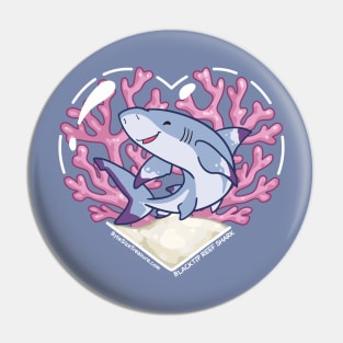 CHOP, the Black Tip Reef Shark Pin