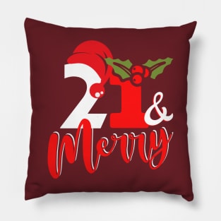21st December 21 bday birthday Pillow
