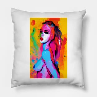 Funky Sexy Colorful Hippie Popculture Popart Trippy Women Pillow