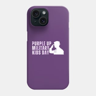 PURPLE UP MILITARY KIDS DAY Phone Case