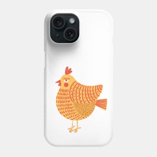 The yellow and red easter chicken, version 2 Phone Case