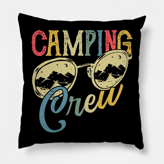 Camping Crew 2022 Camping Matching for Family Camper Group Pillow by Gaming champion