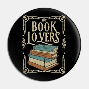 Vintage Book is a Literary Retreat Pin