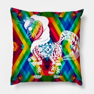 the pride and the unicorn in love parade Pillow