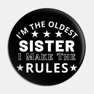 2023 Funny Older Sister vintage idea Pin