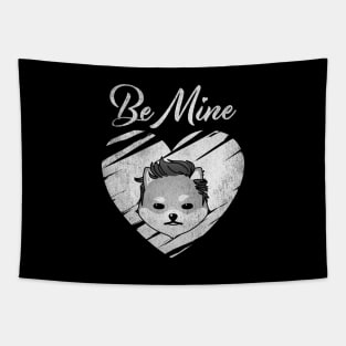 Valentine Be Mine Dogelon Mars ELON Coin To The Moon Crypto Token Cryptocurrency Blockchain Wallet Birthday Gift For Men Women Kids Tapestry